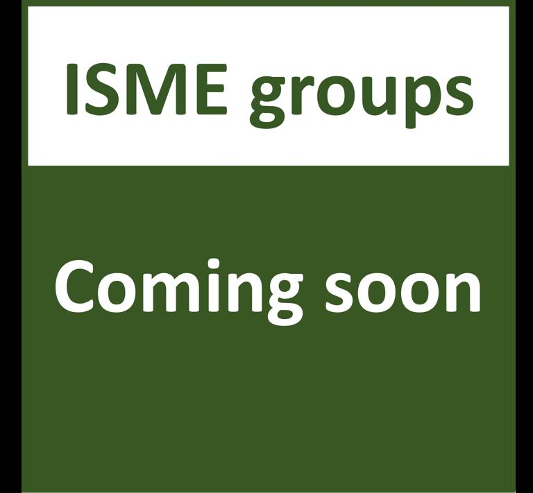 ISME groups coming soon